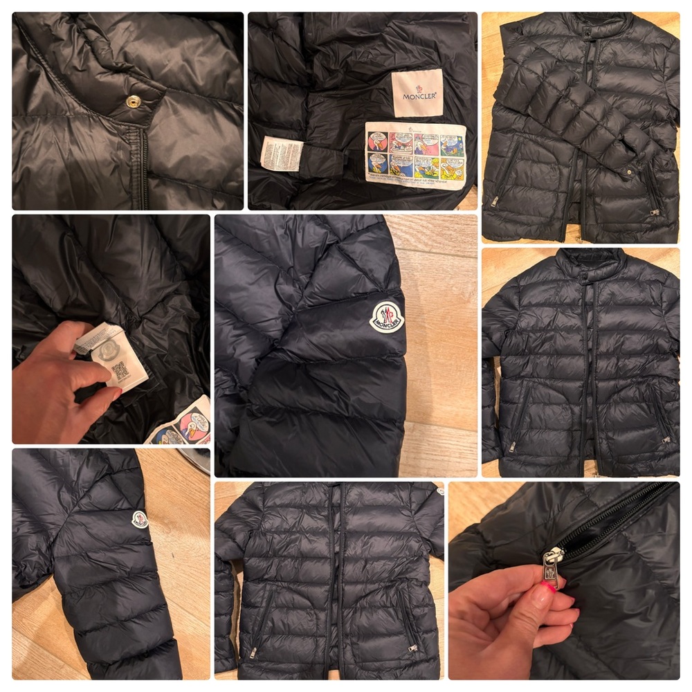 Men's Moncler Acorus Quilted Down Zip Black Size 6 or 3XL